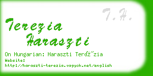 terezia haraszti business card